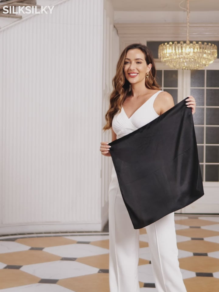 SilkSilky-CA Pure Silk Scarf-video-001