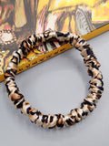 SilkSilky CA 19Momme Pure Silk Scrunchie Leopard 004