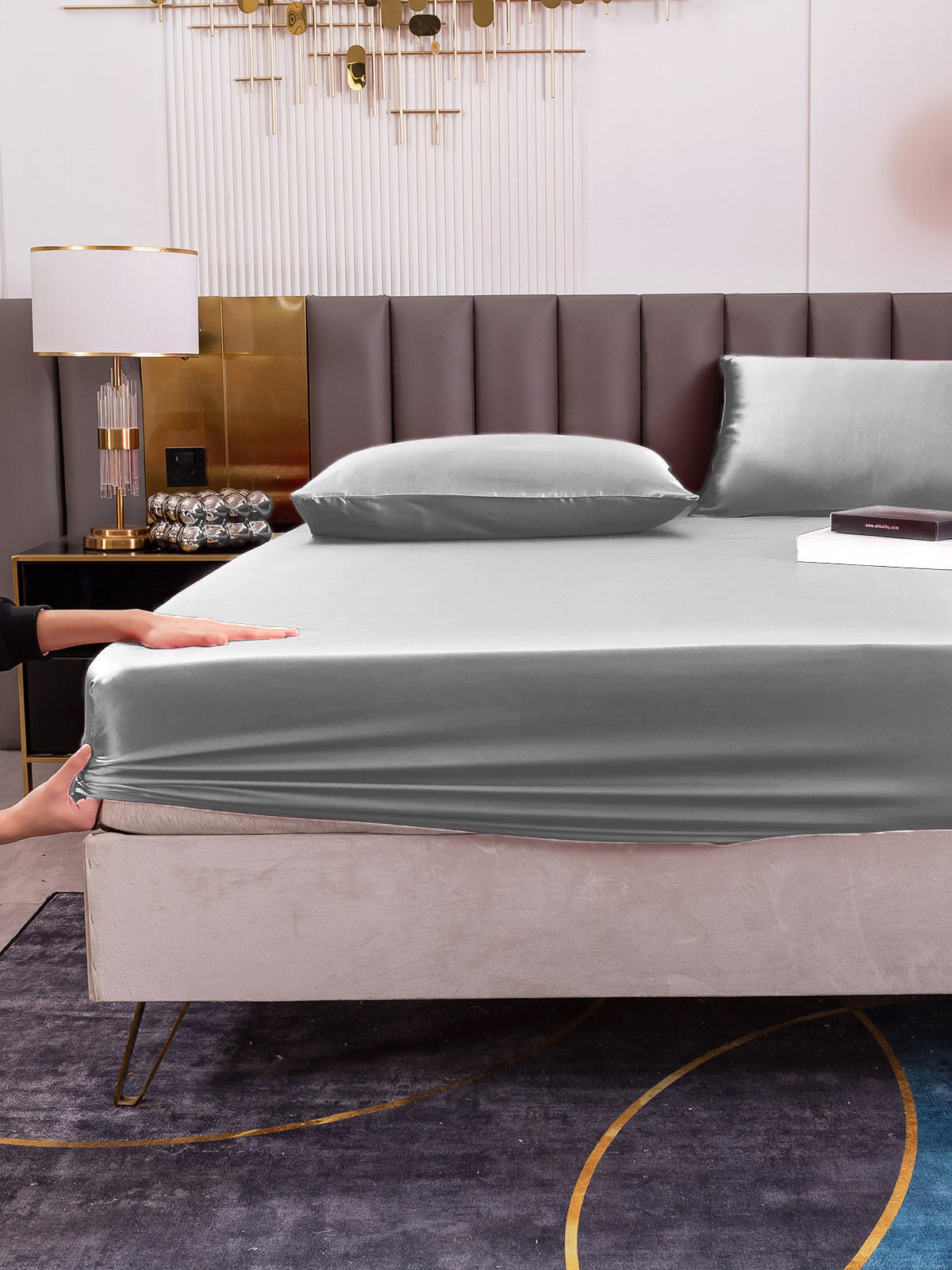 [Silver] SilkSilky-CA 19Momme Bedding Set 006