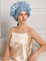 [Dark Blue] SilkSilky-CA Sleep Cap 008