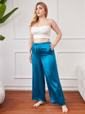 SilkSilky CA Pure Silk Plus Size Womens Pants Teal 006