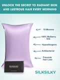 SilkSilky-CA 19Momme Pure Silk Pillowcase Lavender 003