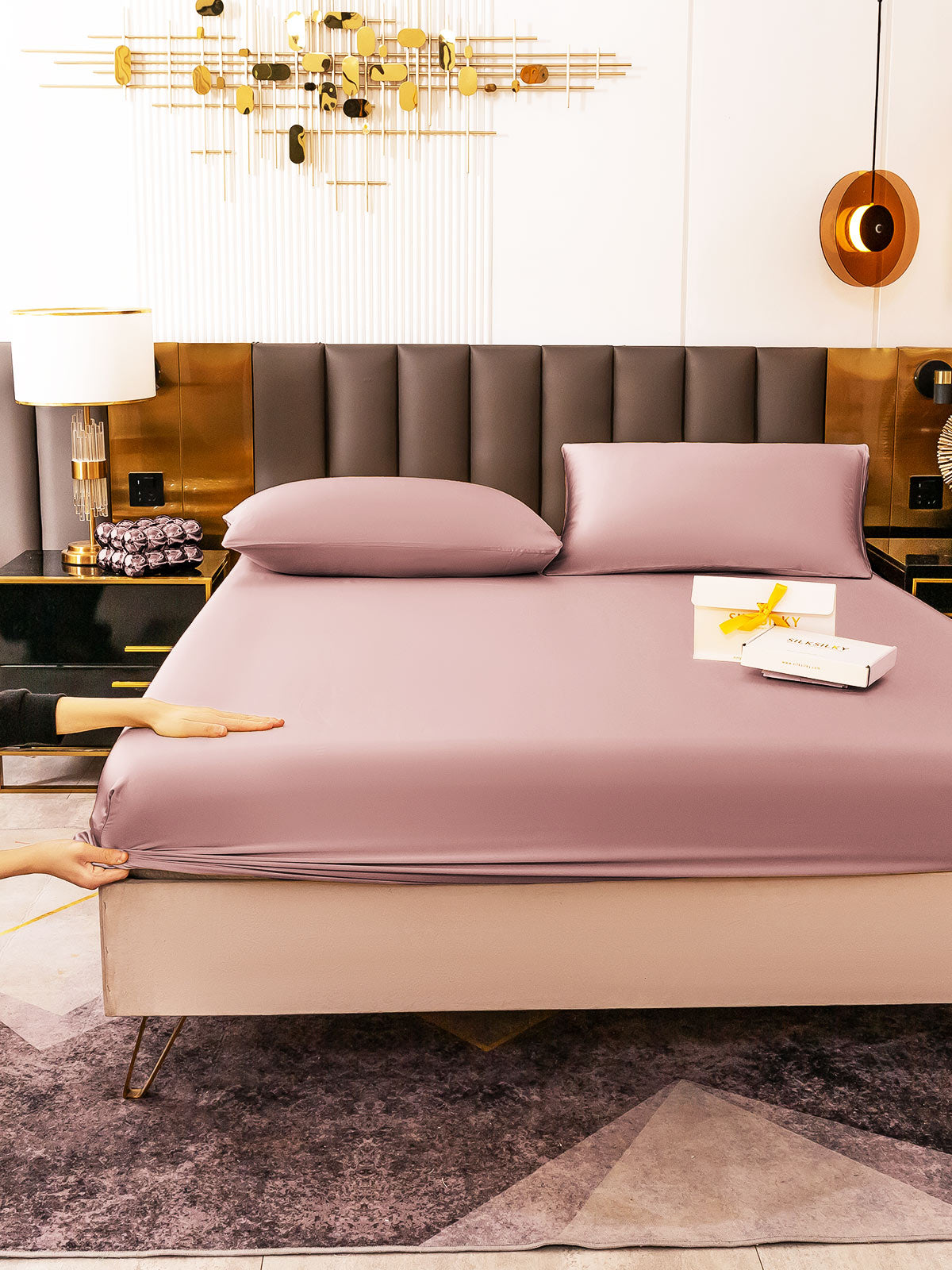 [Peach Skin] SilkSilky-CA 19Momme Bedding Set 006