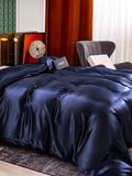 SilkSilky CA 25Momme Pure Silk Duvet Cover DarkBlue 004