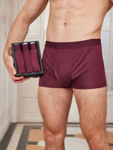 [Wine] SilkSilky-CA 100% Silk Jersey Men's Underwear 001