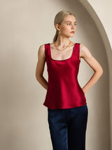 [Wine] SilkSilky-CA Sleeveless Camisole 003