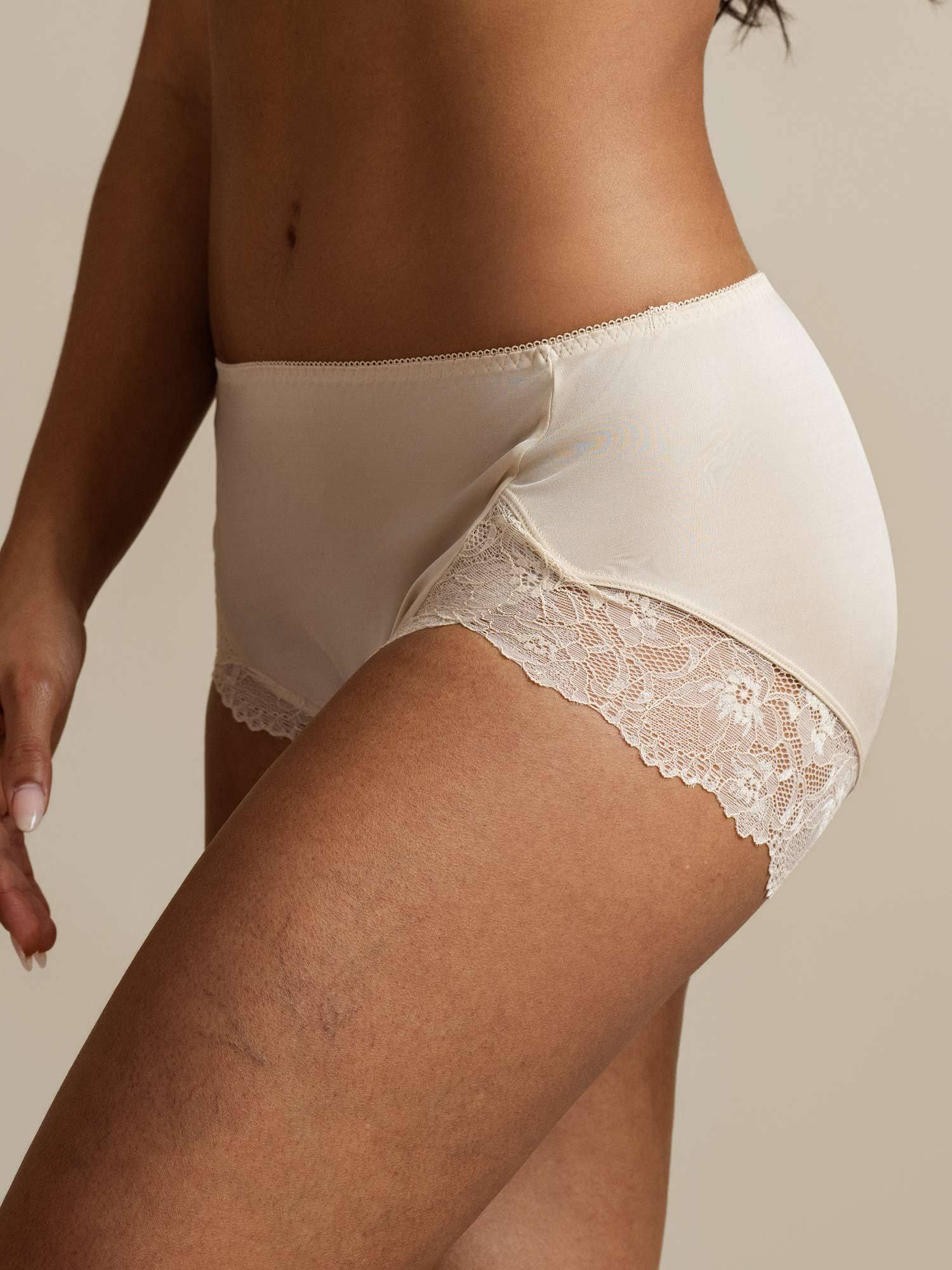 [Beige] SilkSilky-CA Pure Silk Panty 006,