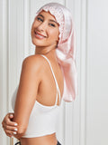 SilkSilky CA Pure Silk Sleep Cap Pink 006