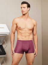 [Wine] SilkSilky-CA 100% Silk Jersey Men's Underwear 001