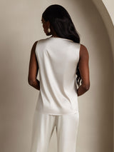 [Light Gray] SilkSilky-CA Sleeveless Round Neck Camisole 002