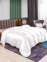 [White] SilkSilky-CA 25Momme Duvet Covers 001