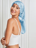 SilkSilky CA Pure Silk Sleep Cap LightBlue 004