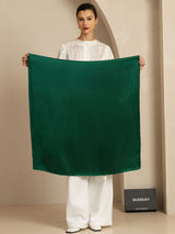 [Dark Green] SilkSilky-CA Scarf 002