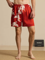 [Wine] SilkSilky-CA Mens Sleep Bottoms 003