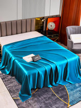 [Teal] SilkSilky-CA 22Momme Sheet 002