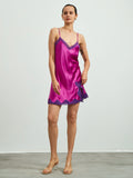 SilkSilky-CA-Pure-Silk-Sleeveless-V-Neck-Nightgown-Deep-Pink-005