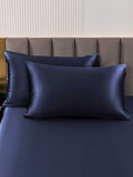 SilkSilky CA 30Momme Pure Silk Pillowcase DarkBlue 001