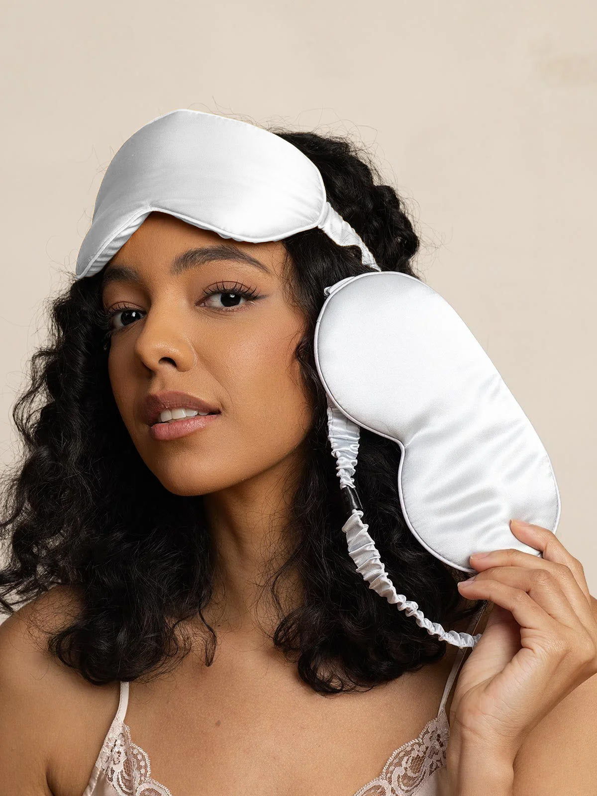 [Light Gray] SilkSilky-CA Pure Silk Eye Mask 003