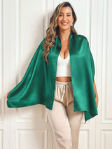 [Dark Green] SilkSilky-CA Scarf 002