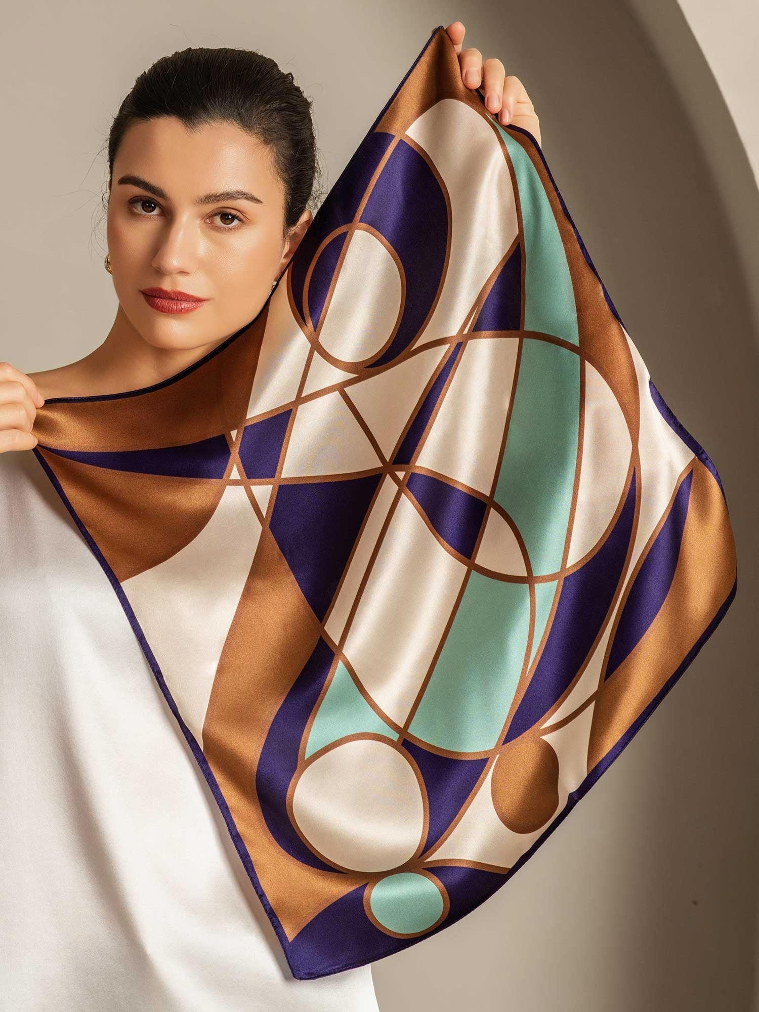[P104] SilkSilky-CA Pure Silk Scarf 002,