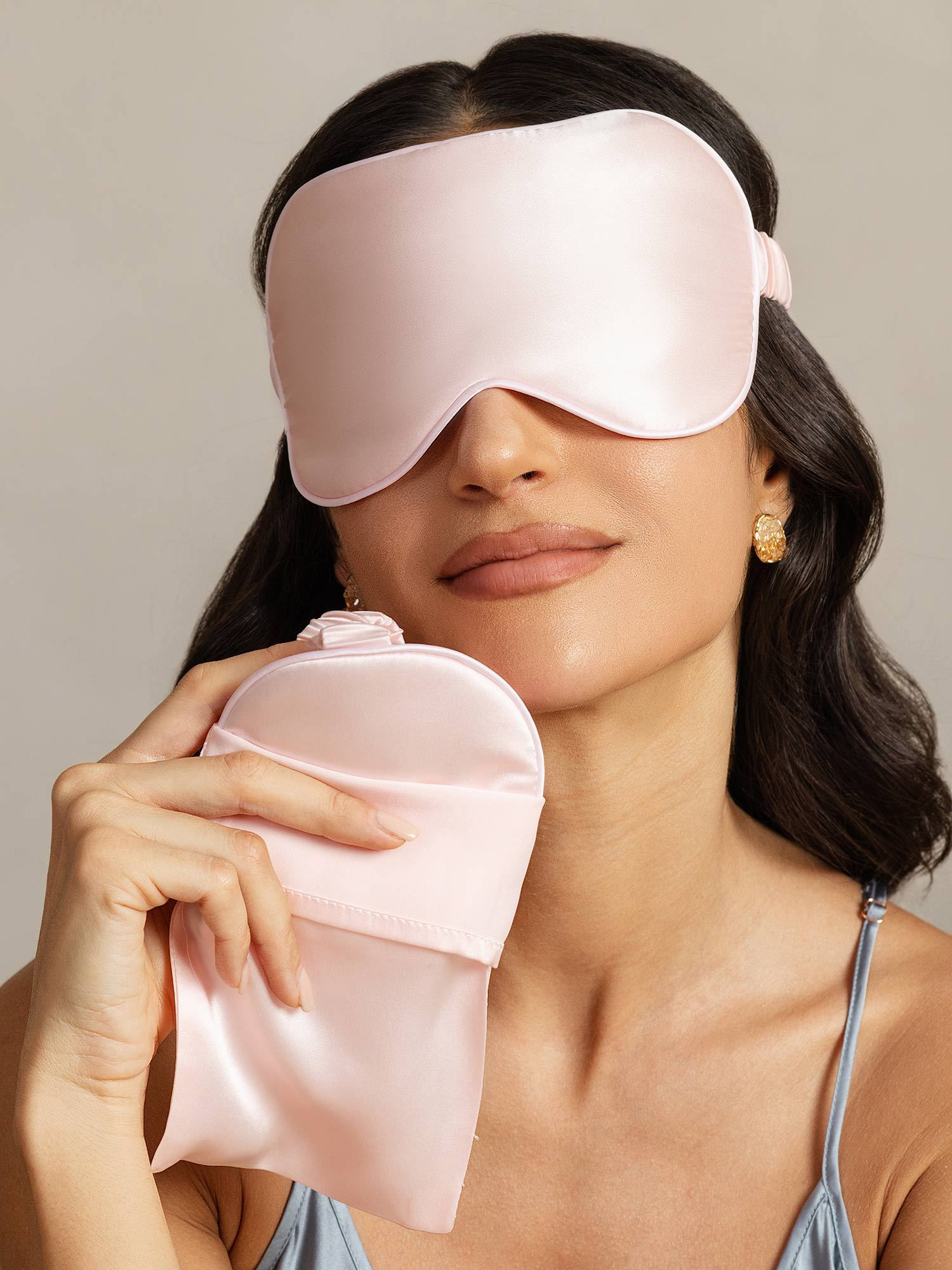 [Pink] SilkSilky-CA Pure Silk Eye Mask 007