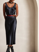 [Black] SilkSilky-CA Sleeveless Dress 007