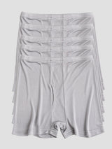[Gray] SilkSilky-CA 100% Silk Jersey Men's Underwear 002