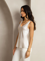 [Light Gray] SilkSilky-CA Sleeveless V Neck Camisole 002