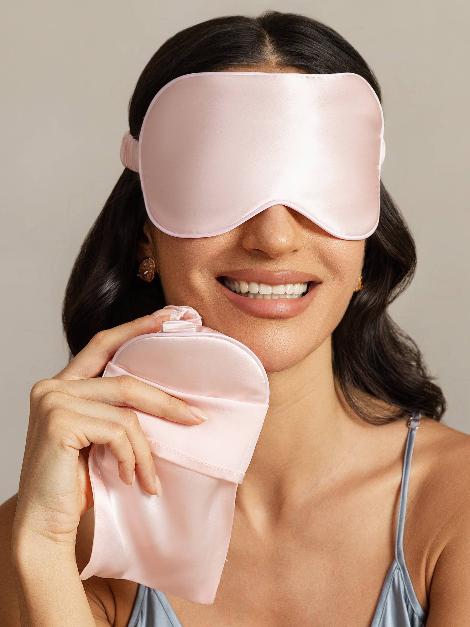 [Pink] SilkSilky-CA Pure Silk Eye Mask 004