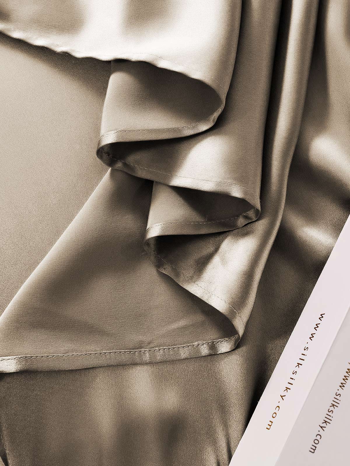 [Khaki] SilkSilky-CA 19Momme Pure Silk Bedding Set 006