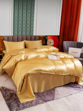 SilkSilky CA 25Momme Pure Silk Bedding Set Champagne 001