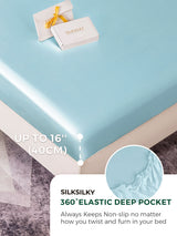 [Light Blue] SilkSilky-CA 19Momme Sheet 004