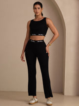 [Black] SilkSilky-CA Womens Pants 005