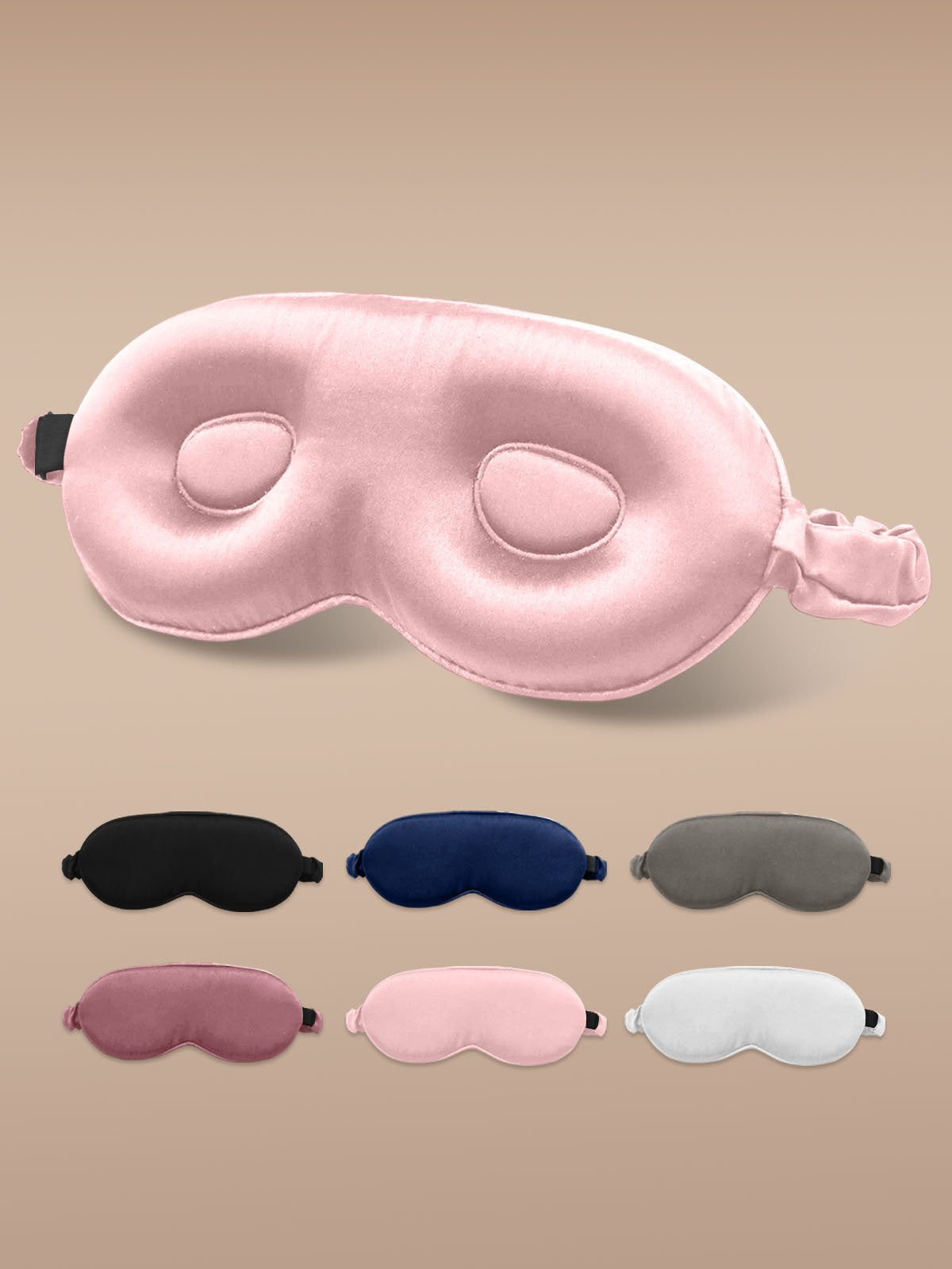 [Pink] SilkSilky-CA 22Momme Pure Silk Eye Mask 001