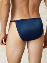 [Dark Blue] SilkSilky-CA Pure Silk Men's Underwear 002