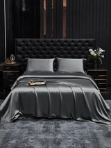 [Dark Gray] SilkSilky-CA 19Momme Bedding Set 001