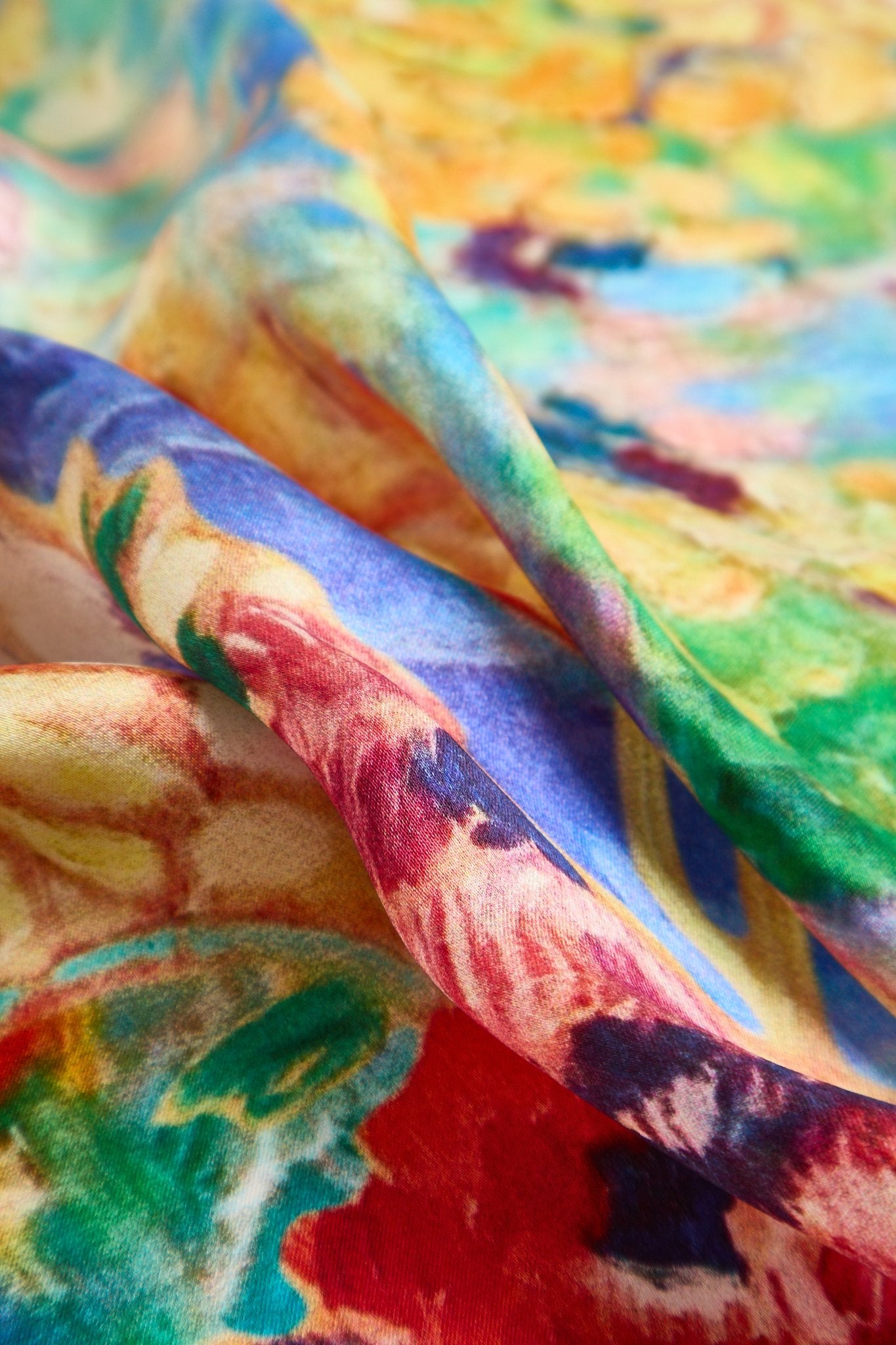 [Multi] SilkSilky-CA Pure Silk Scarf 004