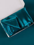 SilkSilky CA 22Momme Pure Silk Pillowcase Teal 007