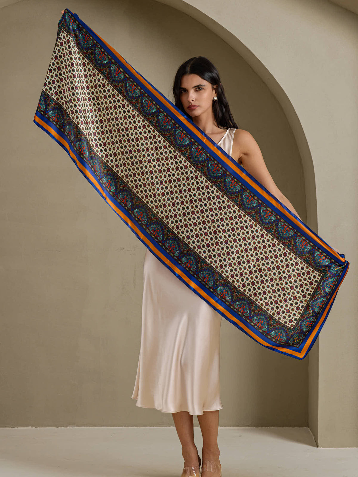 [P016] SilkSilky-CA Scarf 002