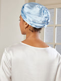 SilkSilky CA Pure Silk Sleep Cap LightBlue 004