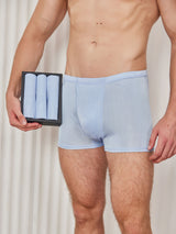 [Light Blue] SilkSilky-CA 100% Silk Jersey Men's Underwear 001