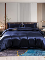 [Dark Blue] SilkSilky-CA 22Momme Bedding Set 001