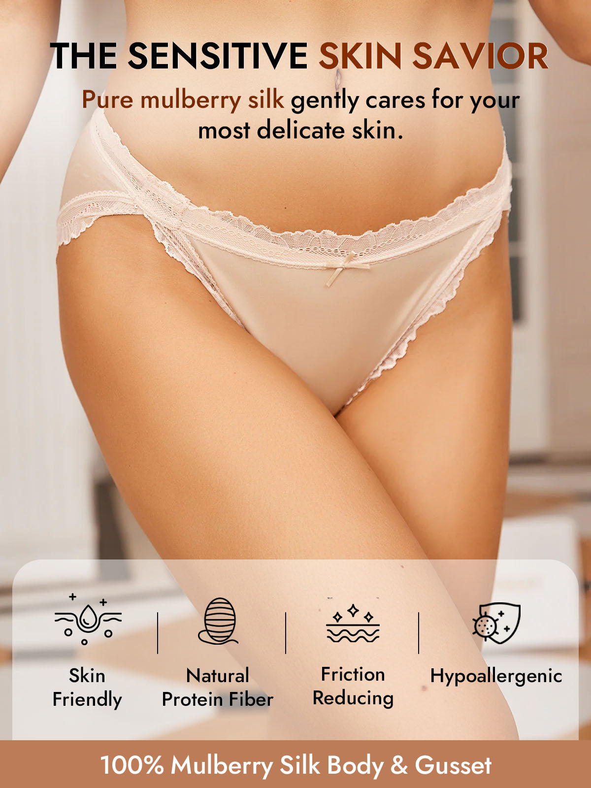 [Beige] SilkSilky-CA 100% Silk Jersey Panty 003