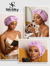 [Lavender] SilkSilky-CA Sleep Cap 005