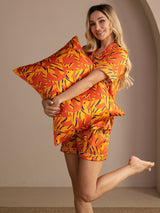 [Orange Dog] SilkSilky-CA Pillowcase 001