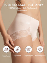 [Pink] SilkSilky-CA 100% Silk Jersey Panty 003