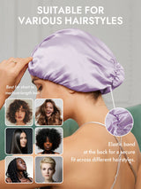 [Lavender] SilkSilky-CA Sleep Cap 005