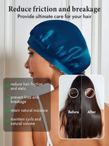 [Teal] SilkSilky-CA Sleep Cap 004