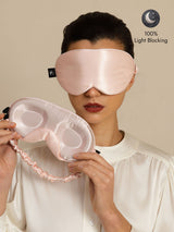 [Pink] SilkSilky-CA 22Momme Eye Mask 001