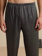 [Black Ginkgo] SilkSilky-CA Mens Sleep Bottoms 003
